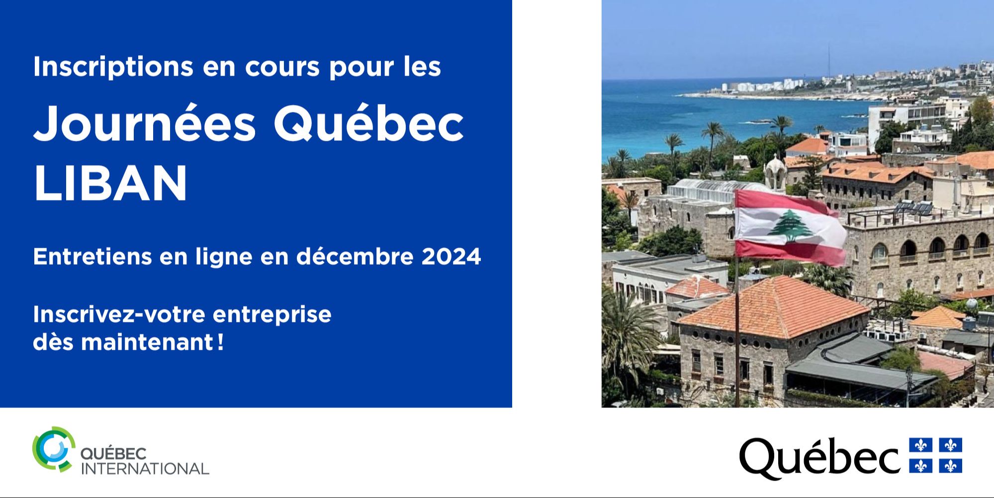 Inscription aux Journées Québec LIBAN en cours (Entretiens en décembre 2024)