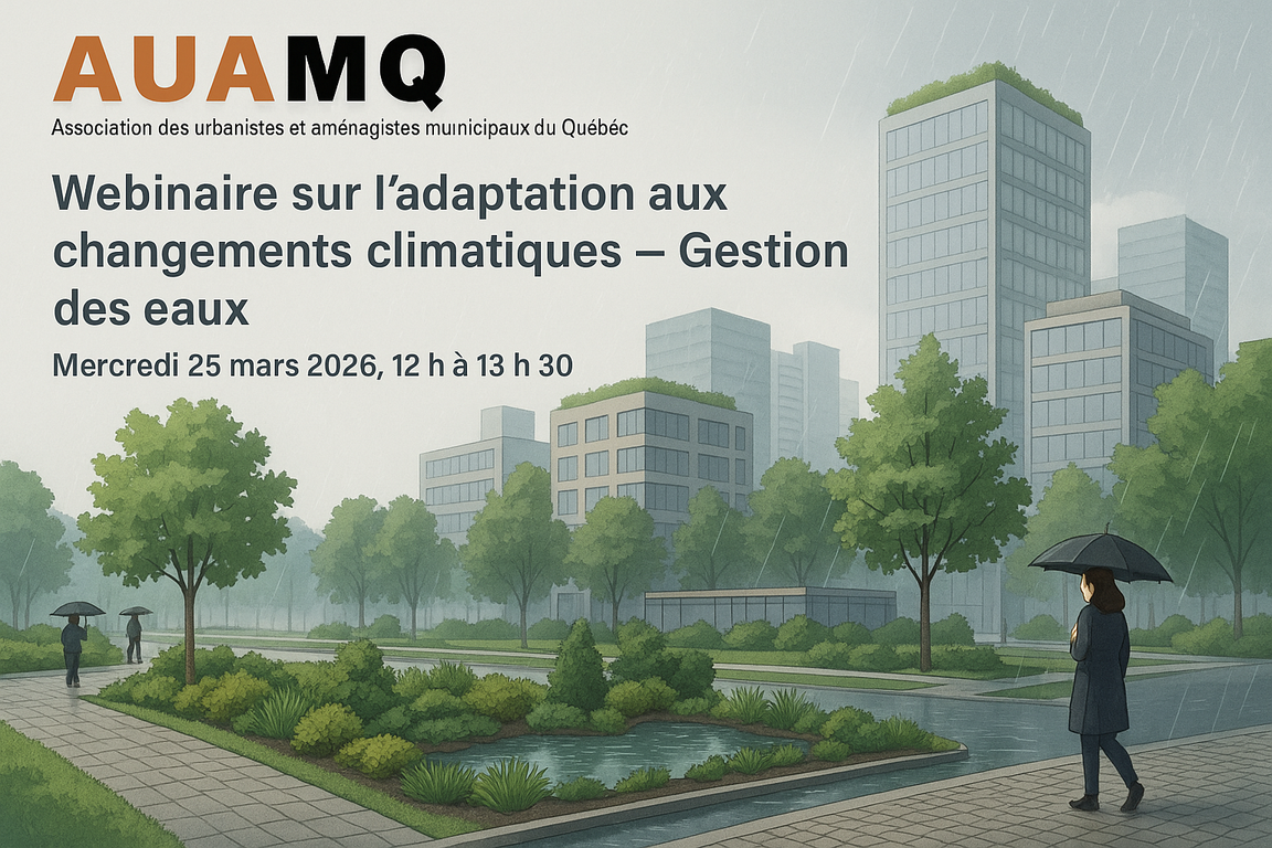 Webinaire - Adaptation aux changements climatiques - Gestion des eaux - 25 mars 2026