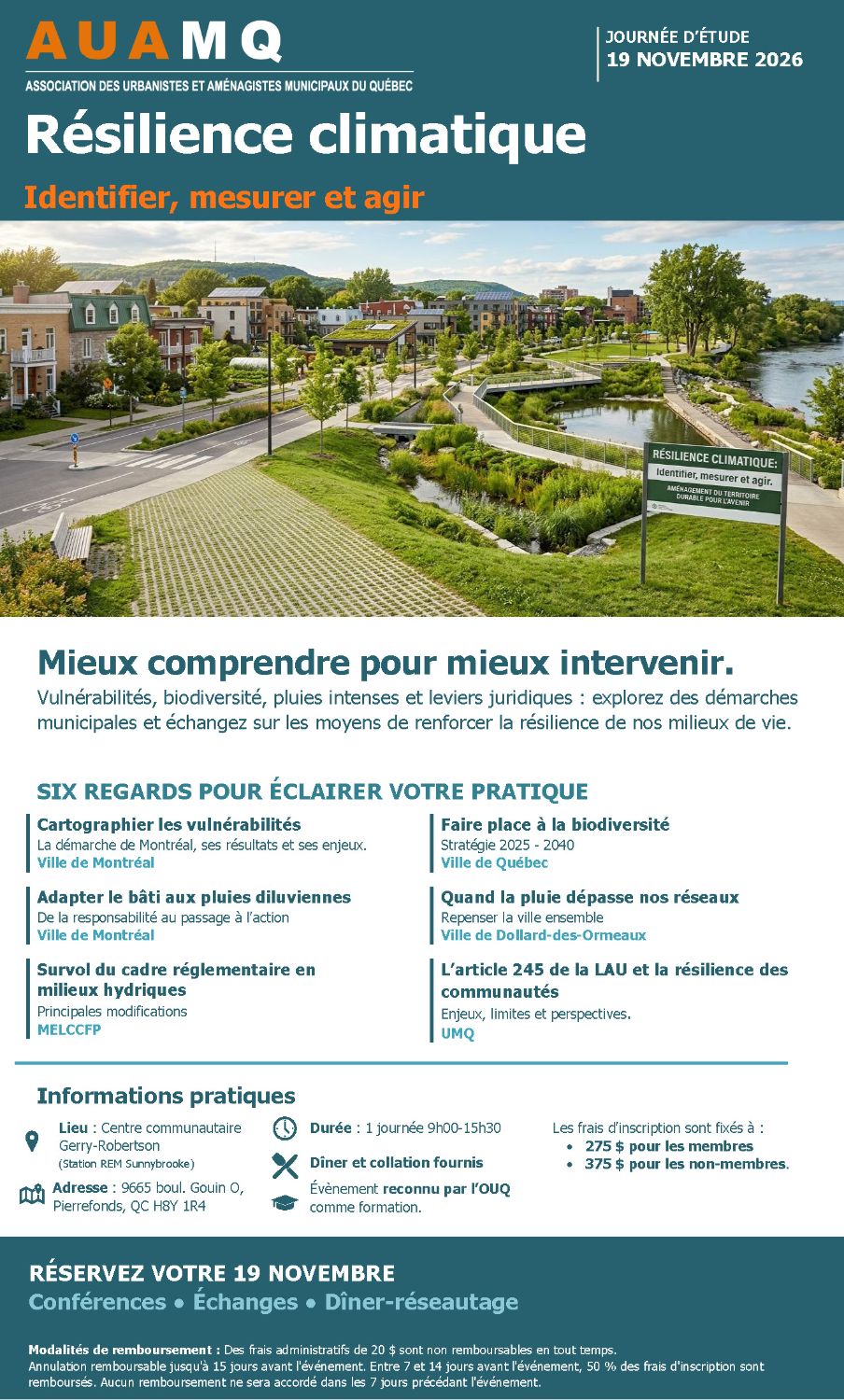 Journée d'étude - Résilience climatique - Identifier, mesurer et agir - novembre 2026