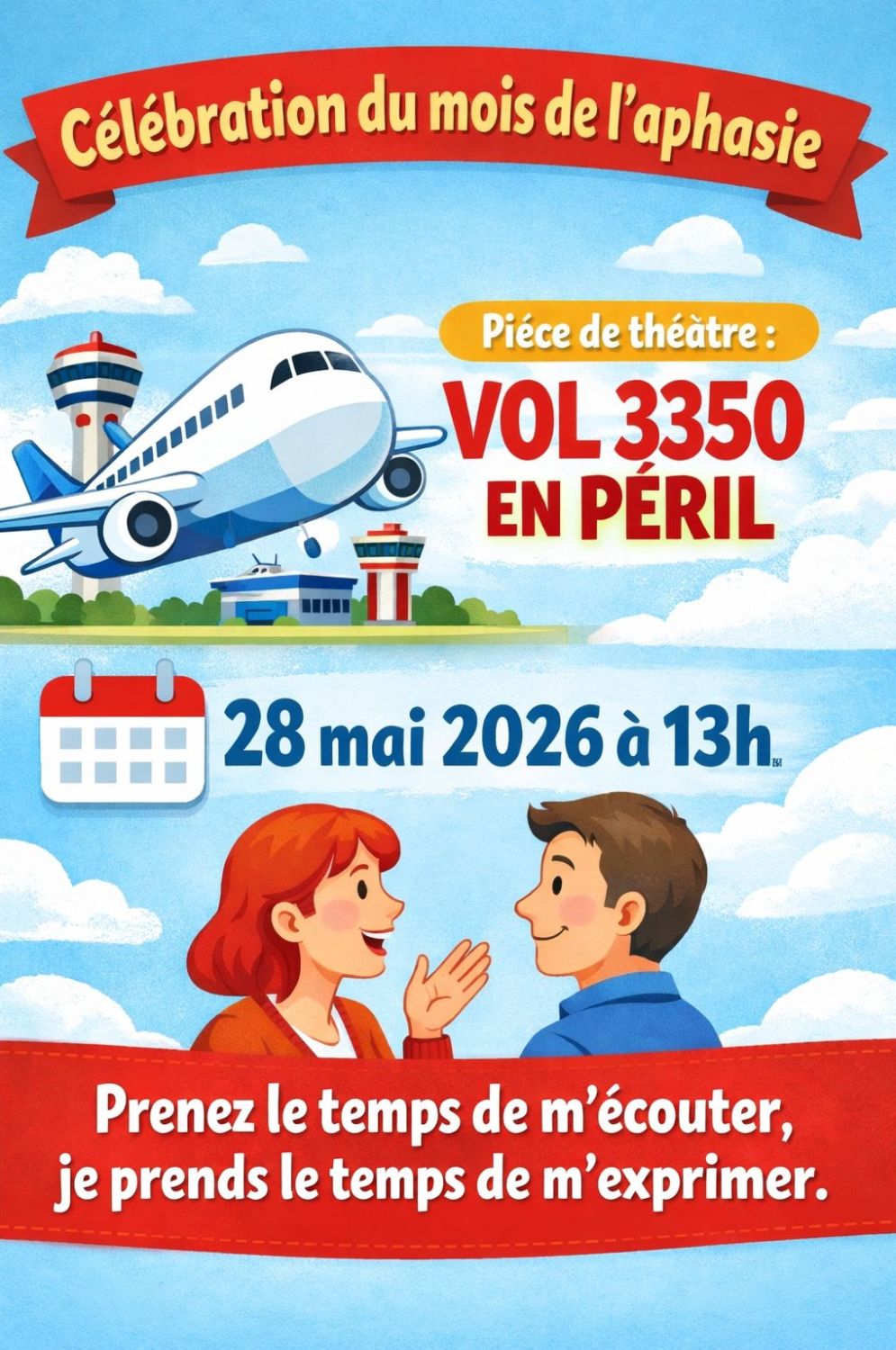 Mois de l’aphasie - Prenez le temps de m’écouter, je prends le temps de m’exprimer