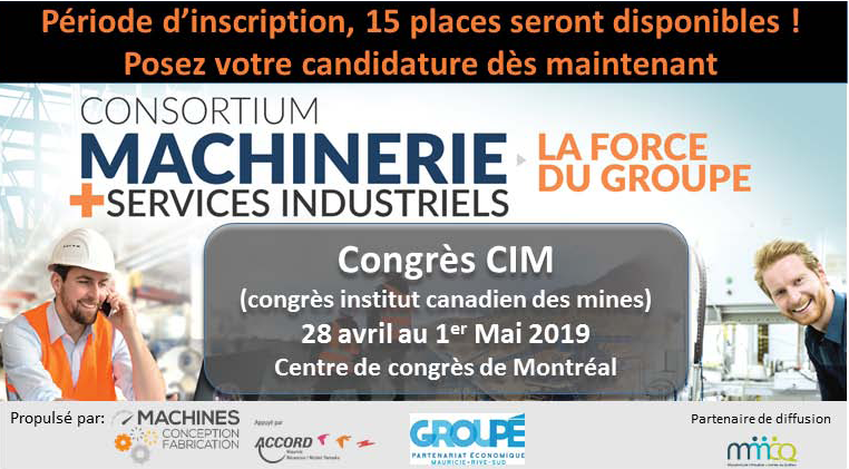 Congrès CIM à Montréal en avril 2019