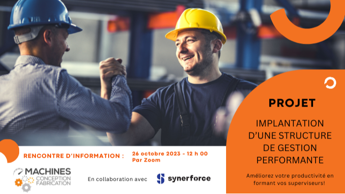 Rencontre d'information - Projet  d'implantation d'une structure de gestion performante avec Synerforce