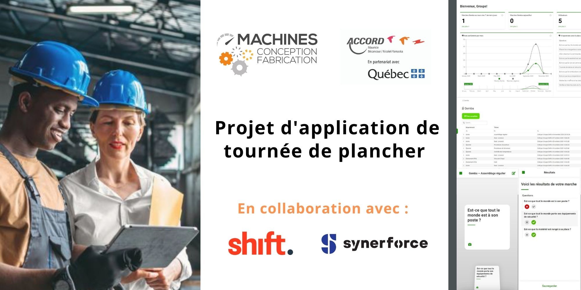 Présentation du projet d'application de tournée de plancher