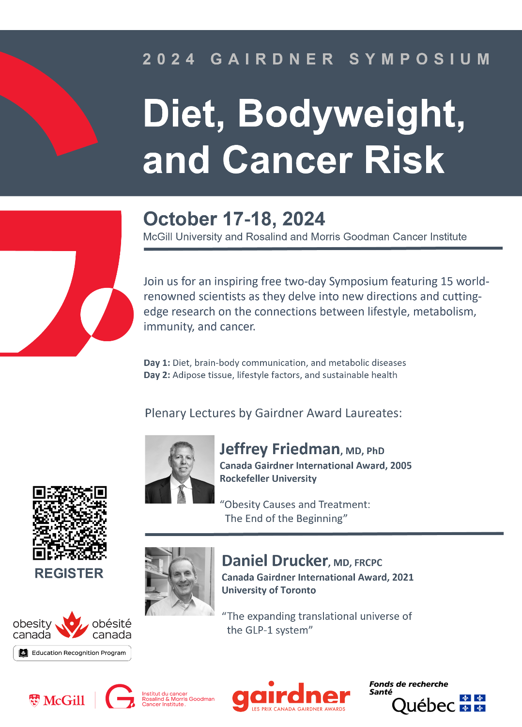 Diet, Bodyweight and Cancer Risk - 2024 GCI Gairdner Symposium