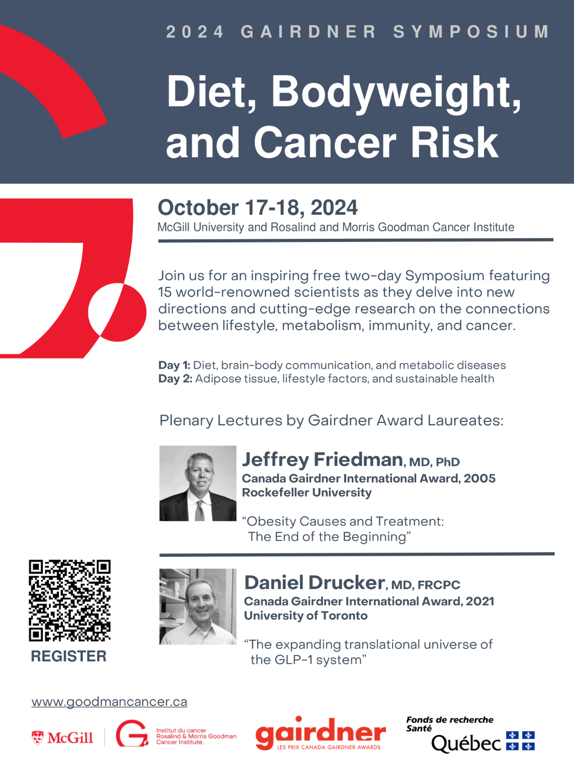 Diet, Bodyweight and Cancer Risk - 2024 GCI Gairdner Symposium