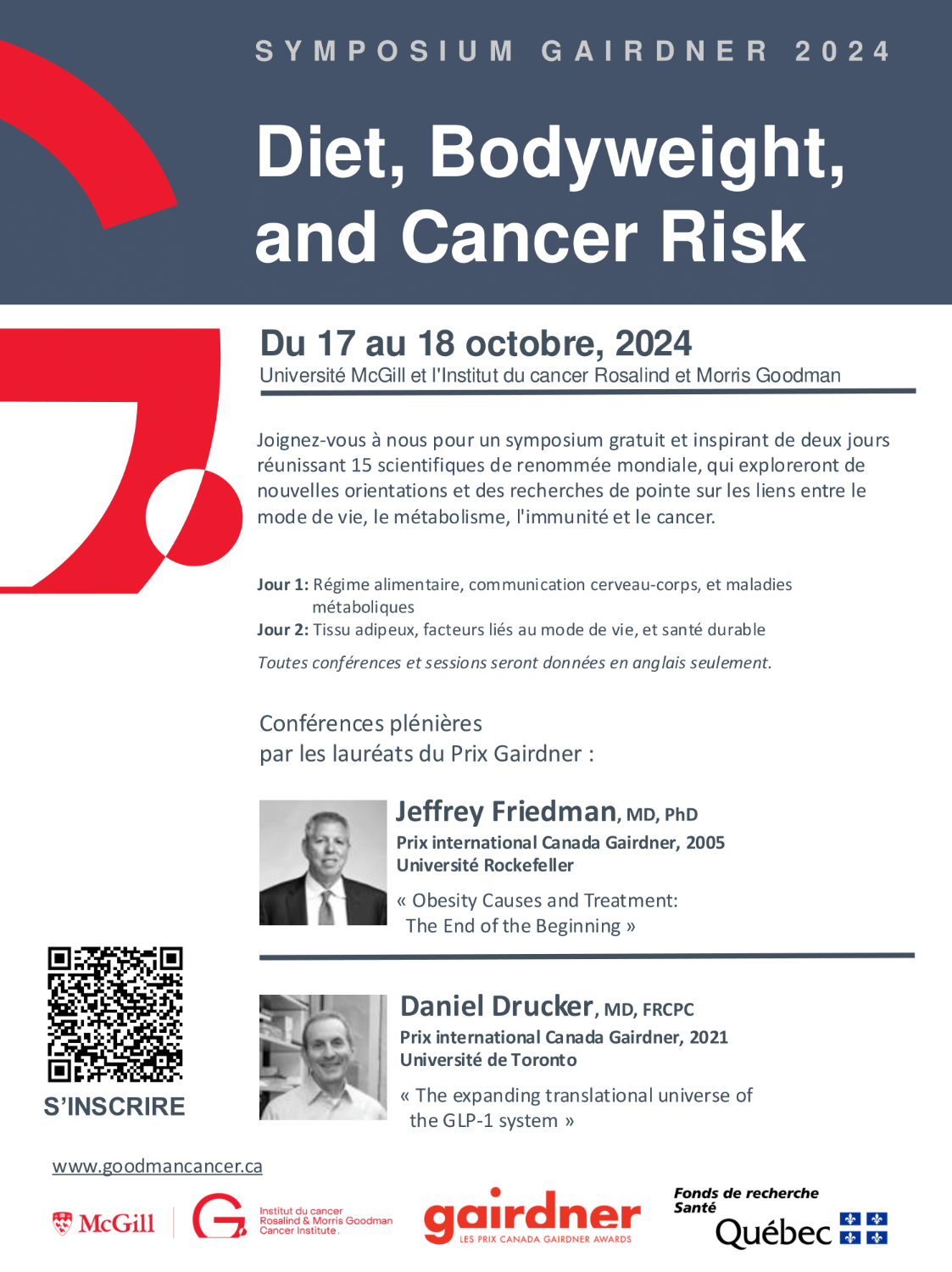 Diet, Bodyweight and Cancer Risk - Symposium ICG Gairdner 2024