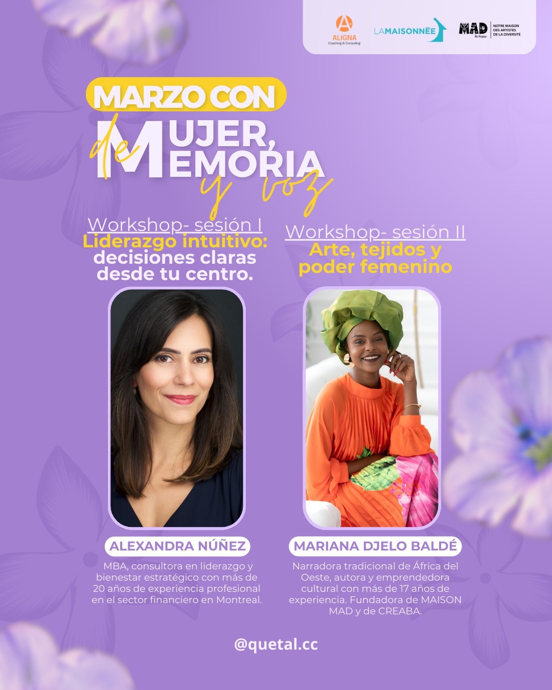 Marzo con M de mujer, memoria y voz