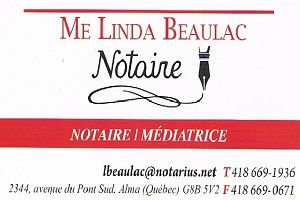Me Linda Beaulac Notaire Alma