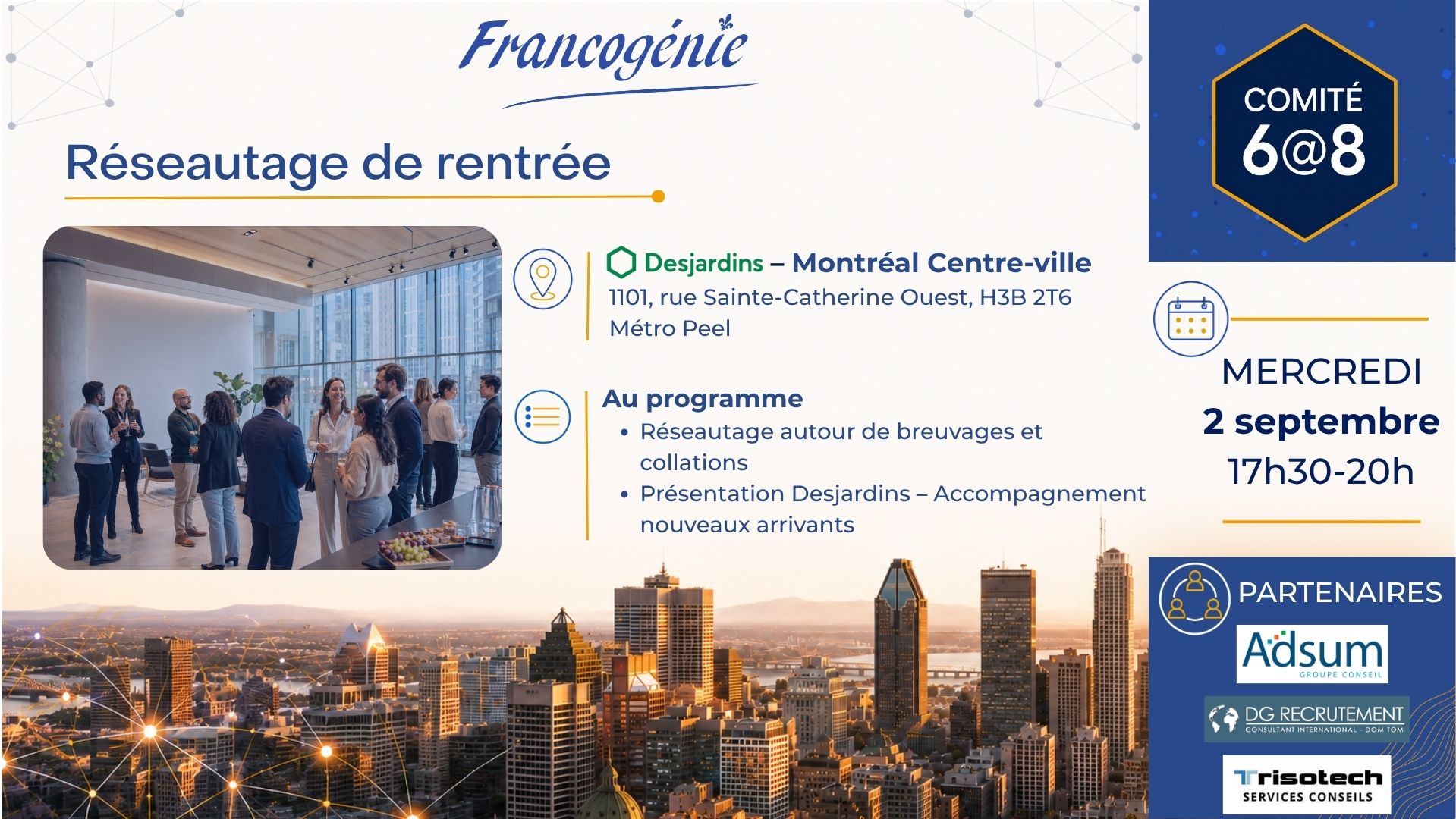 6 à 8 Francogénie: 2 septembre 2026