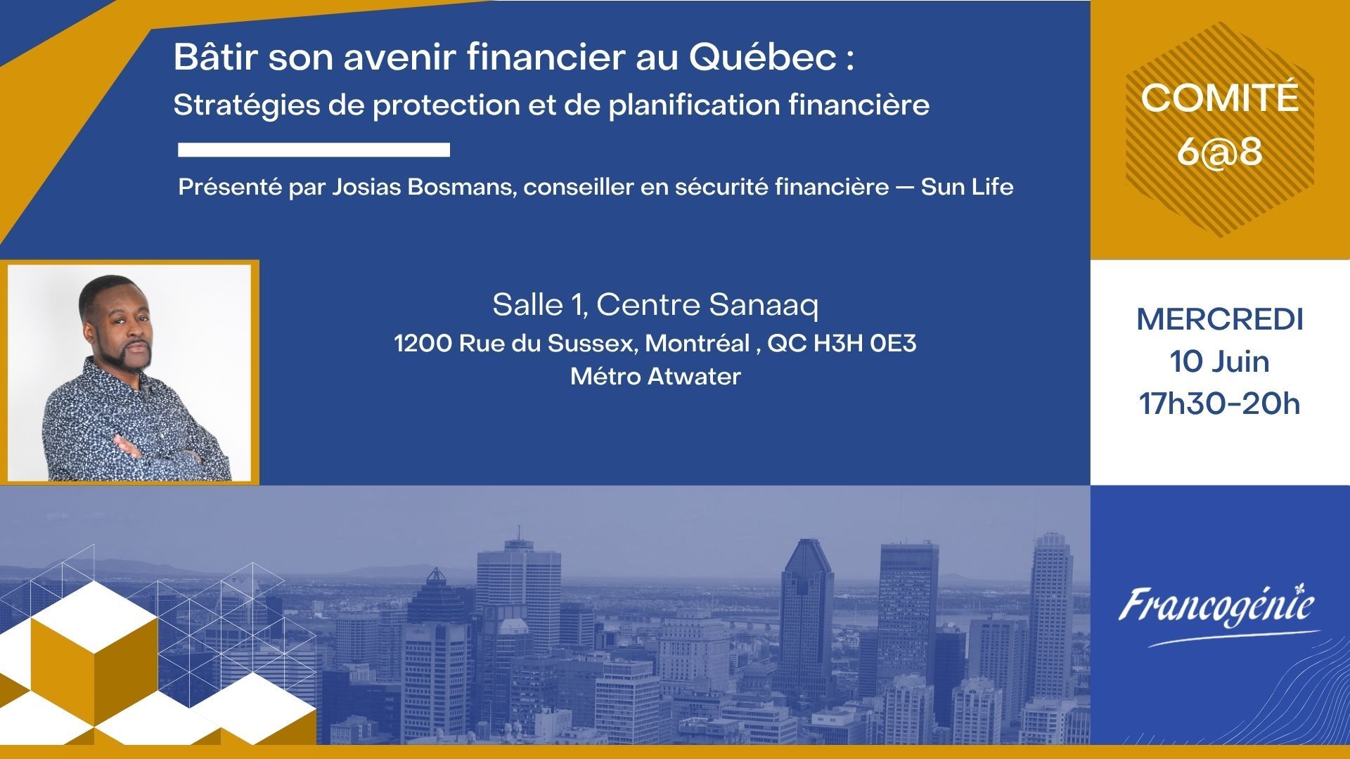 6 à 8 Francogénie: 10 juin 2026