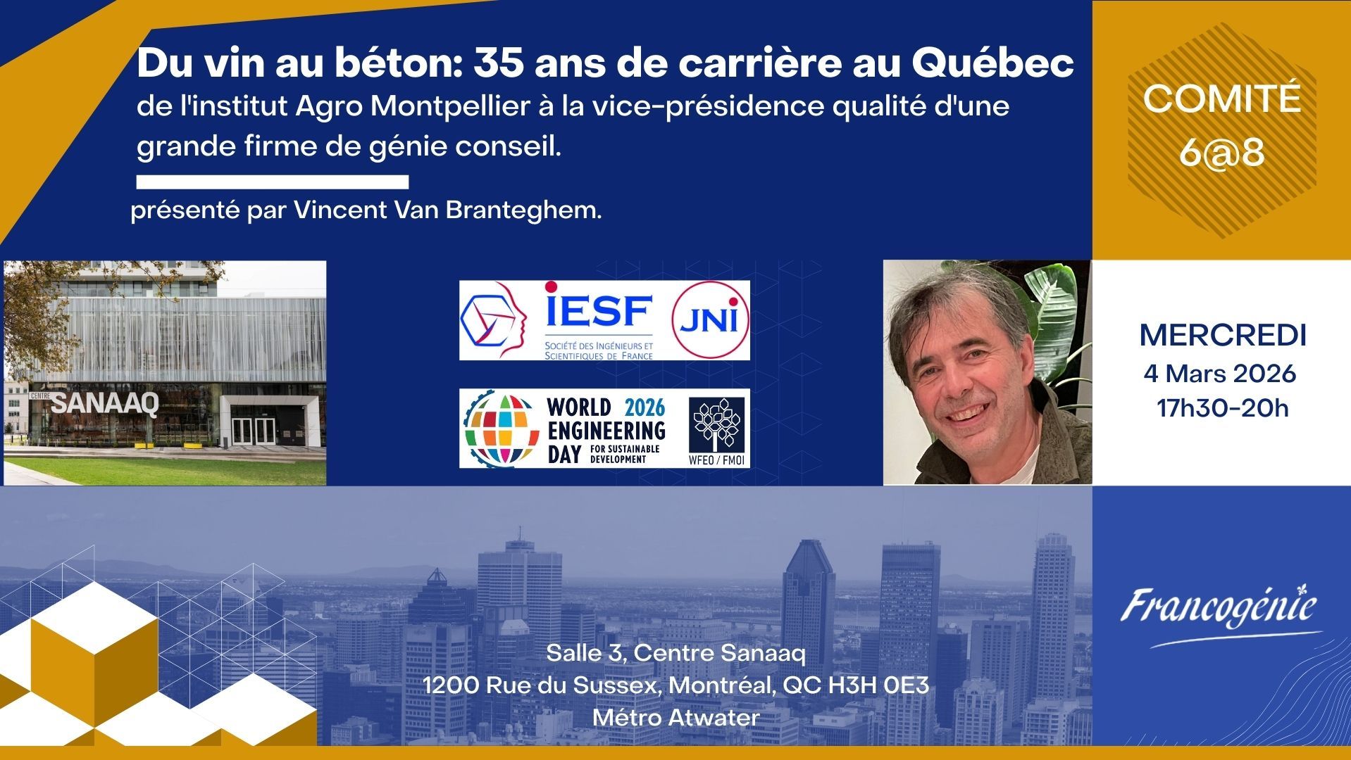 6 à 8 Francogénie: 4 Mars 2026