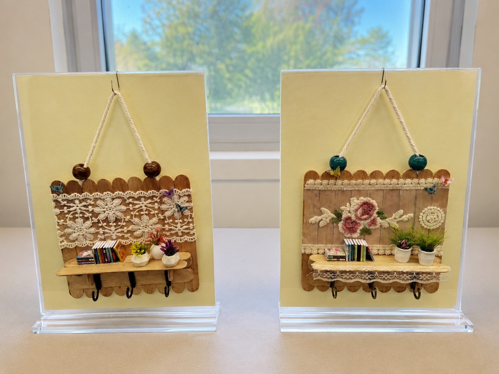 Decorative Key-Holder Shelves