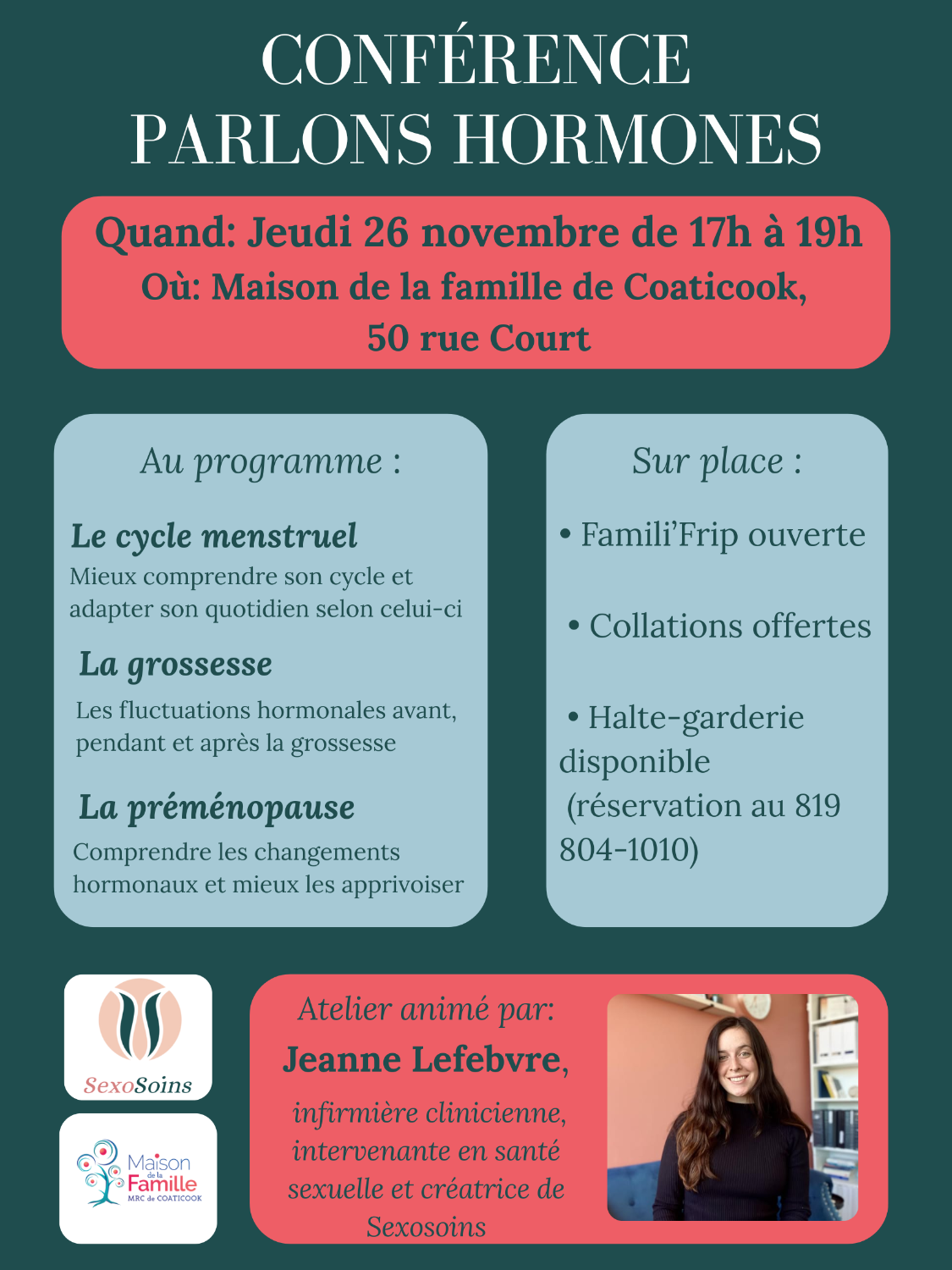 Conférence « Parlons hormones »