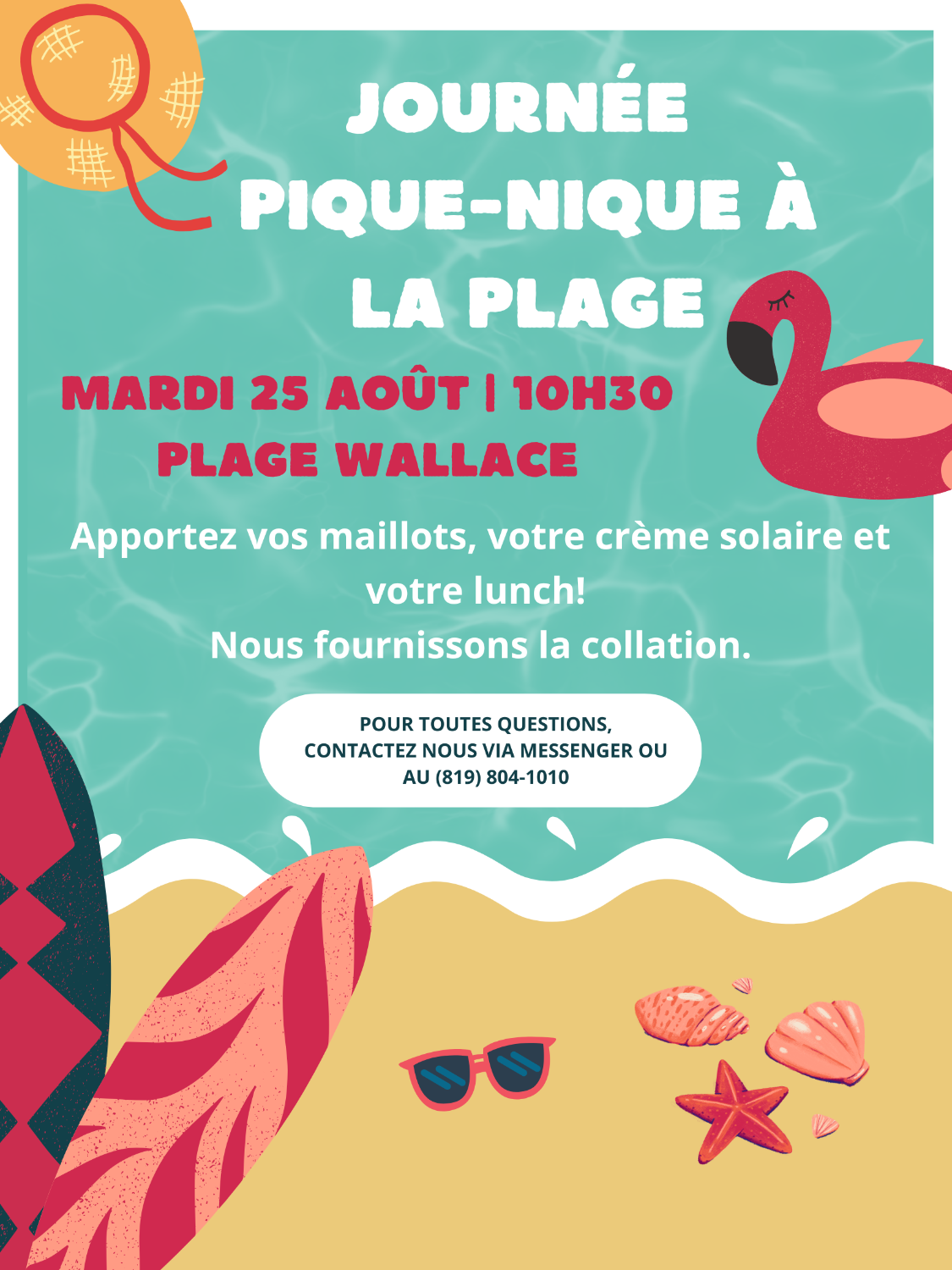 Pique-Nique à plage Wallace