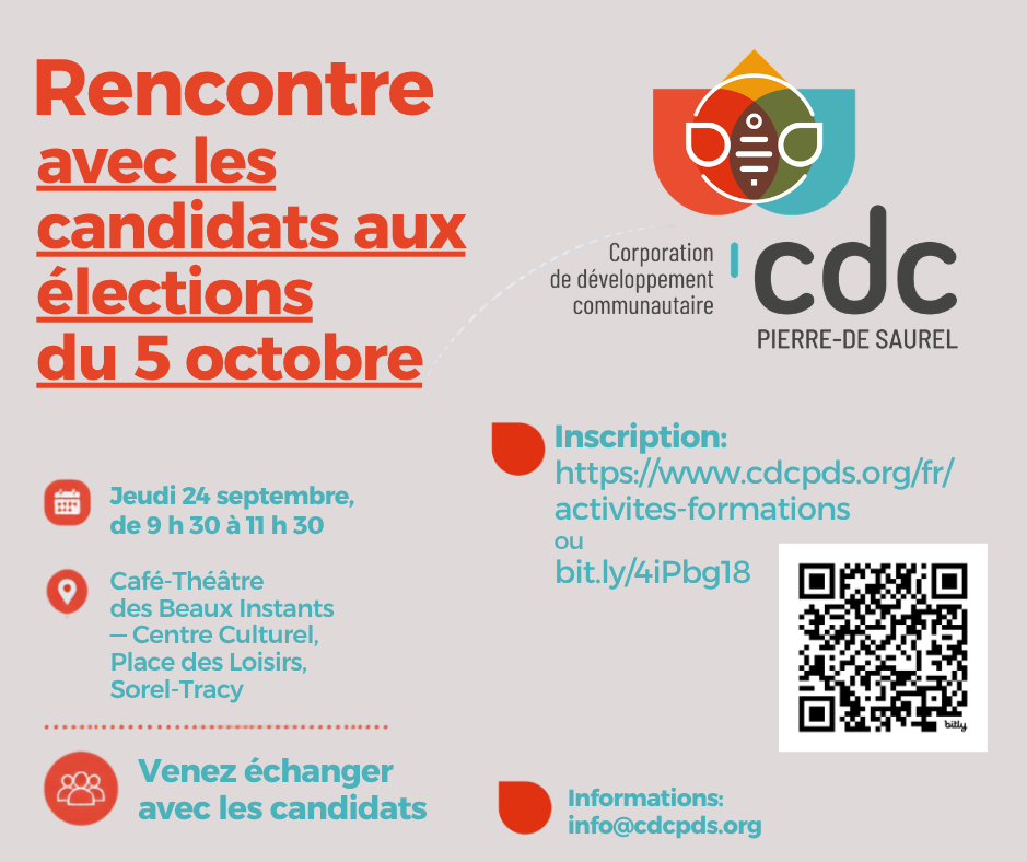 Rencontre avec les candidats de l'élections du 5 octobre