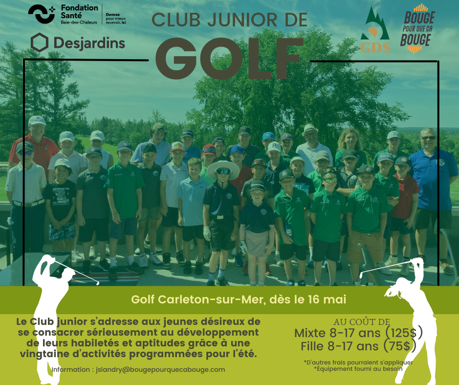 Club junior du Golf Carleton-sur-Mer
