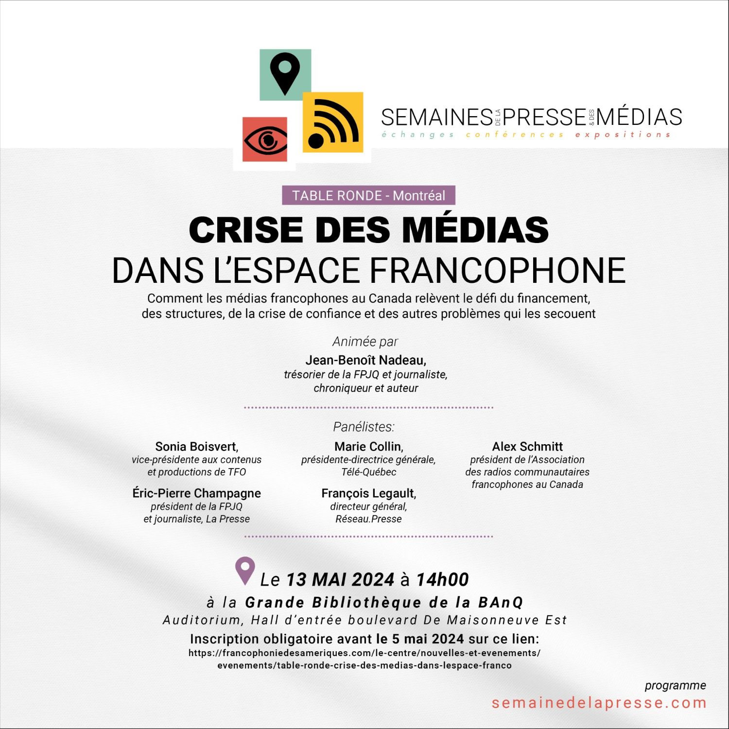 Table ronde : Crise des médias dans l’espace francophone