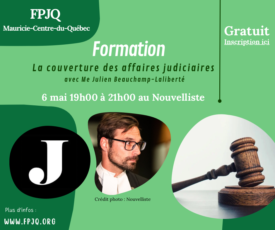 Formation - La couverture des affaires judiciaires