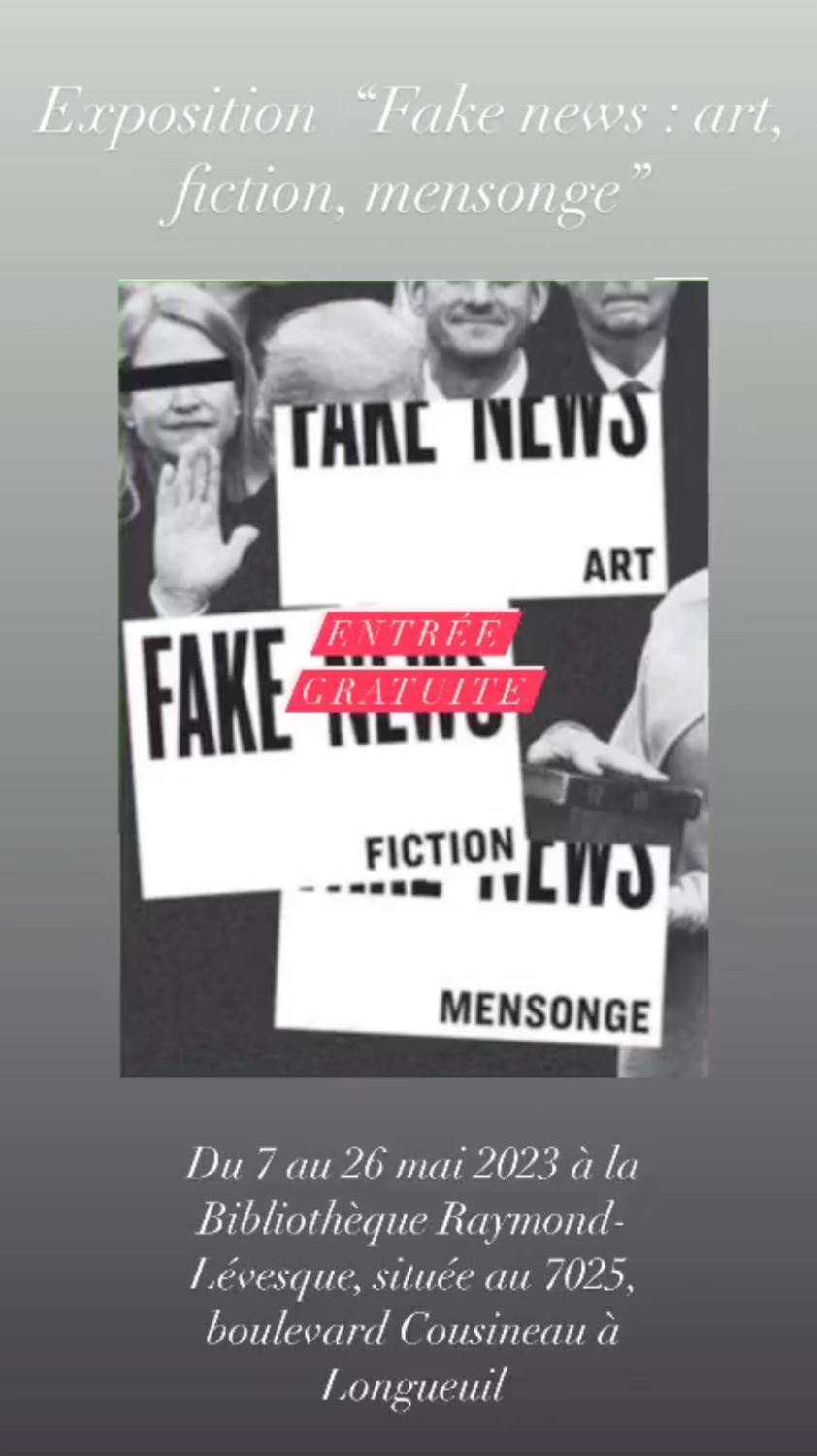 Exposition « Fake news art, fiction, mensonge »