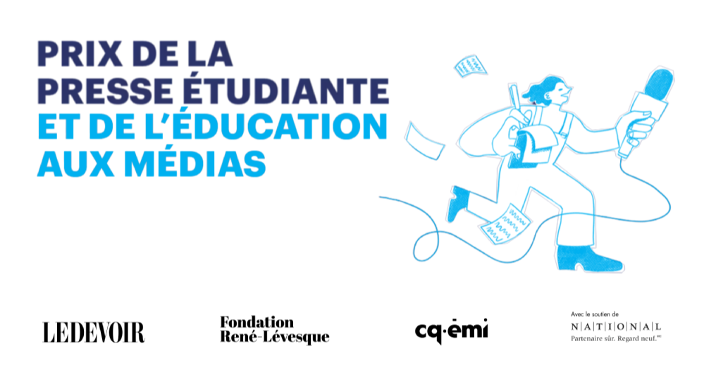 Soirée de remise des bourses - Prix de la presse étudiante et de l'éducation aux médias CQÉMI - Le Devoir - Fondation René Lévesque