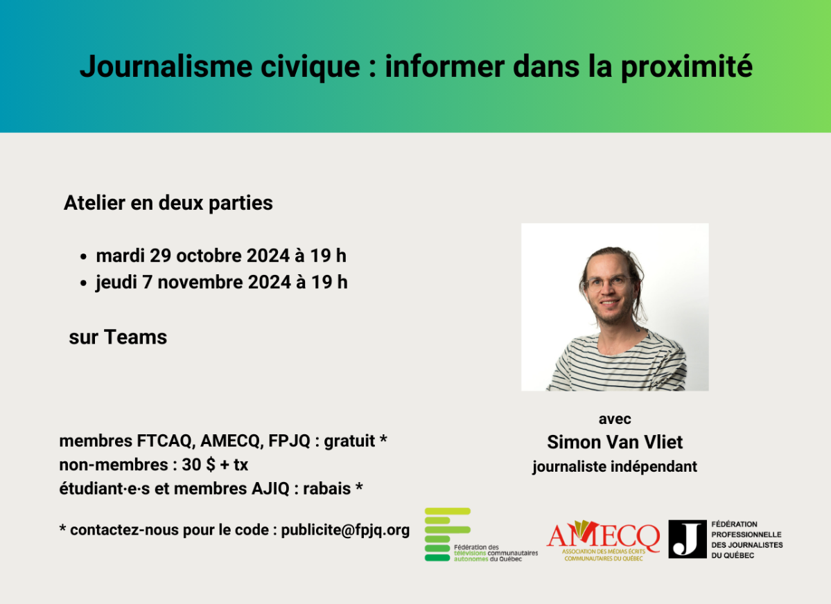 Journalisme civique : informer dans la proximité