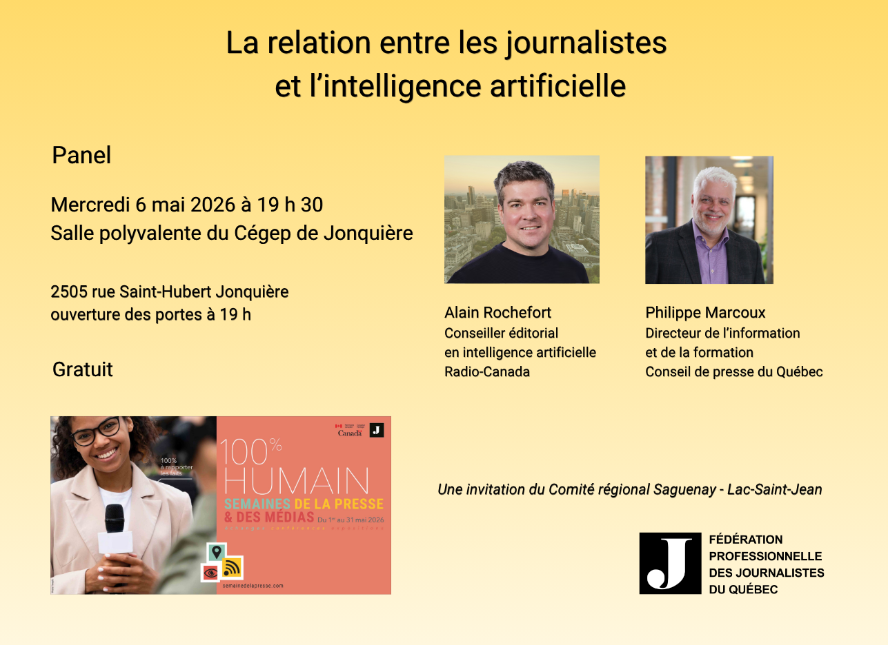 Panel - La relation entre les journalistes et l’intelligence artificielle