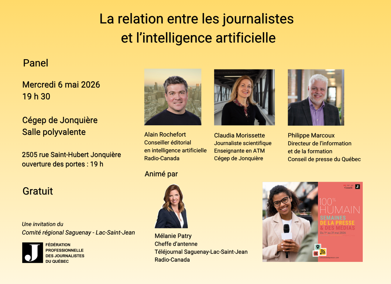Panel - La relation entre les journalistes et l’intelligence artificielle
