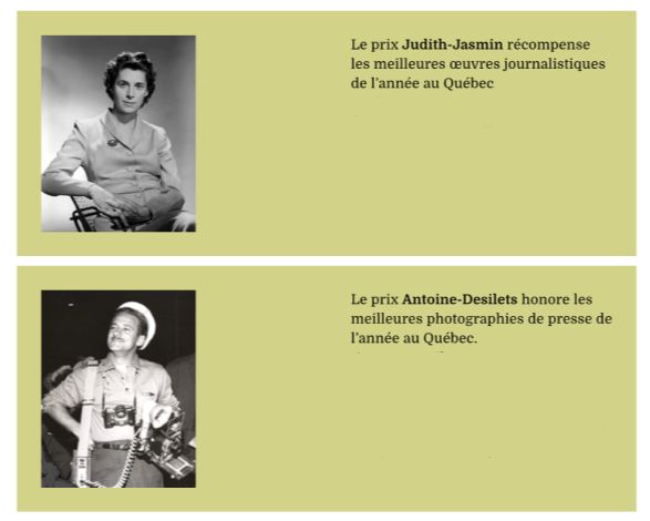 Séance d'information - Prix Judith-Jasmin et Antoine-Desilets