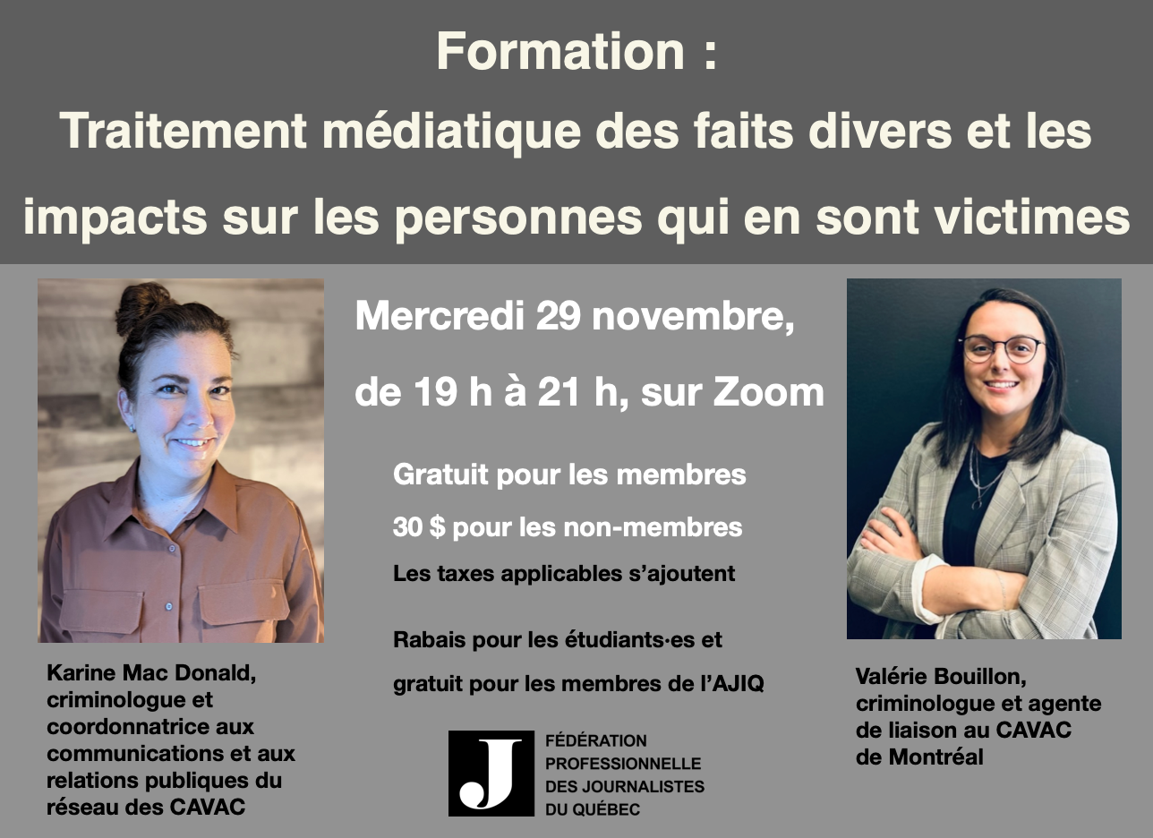 Traitement médiatique des faits divers et les impacts sur les personnes victimes