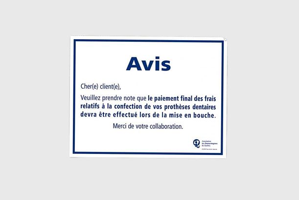 Affiche - Avis