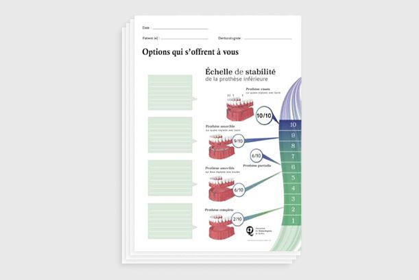 Tablette échelle de stabilité (50 feuilles)