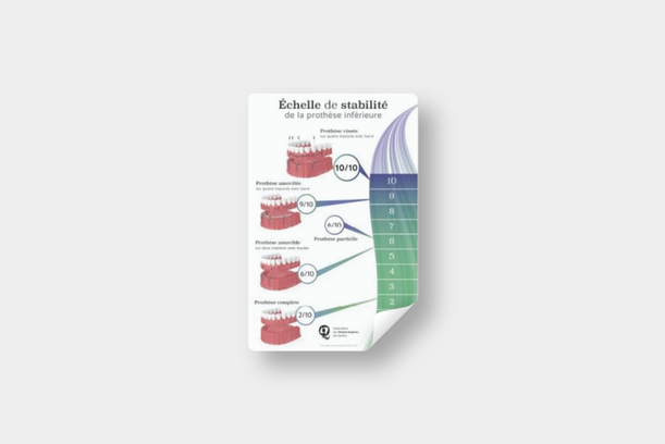 Affiche autocollante échelle de stabilité (11 X 17)