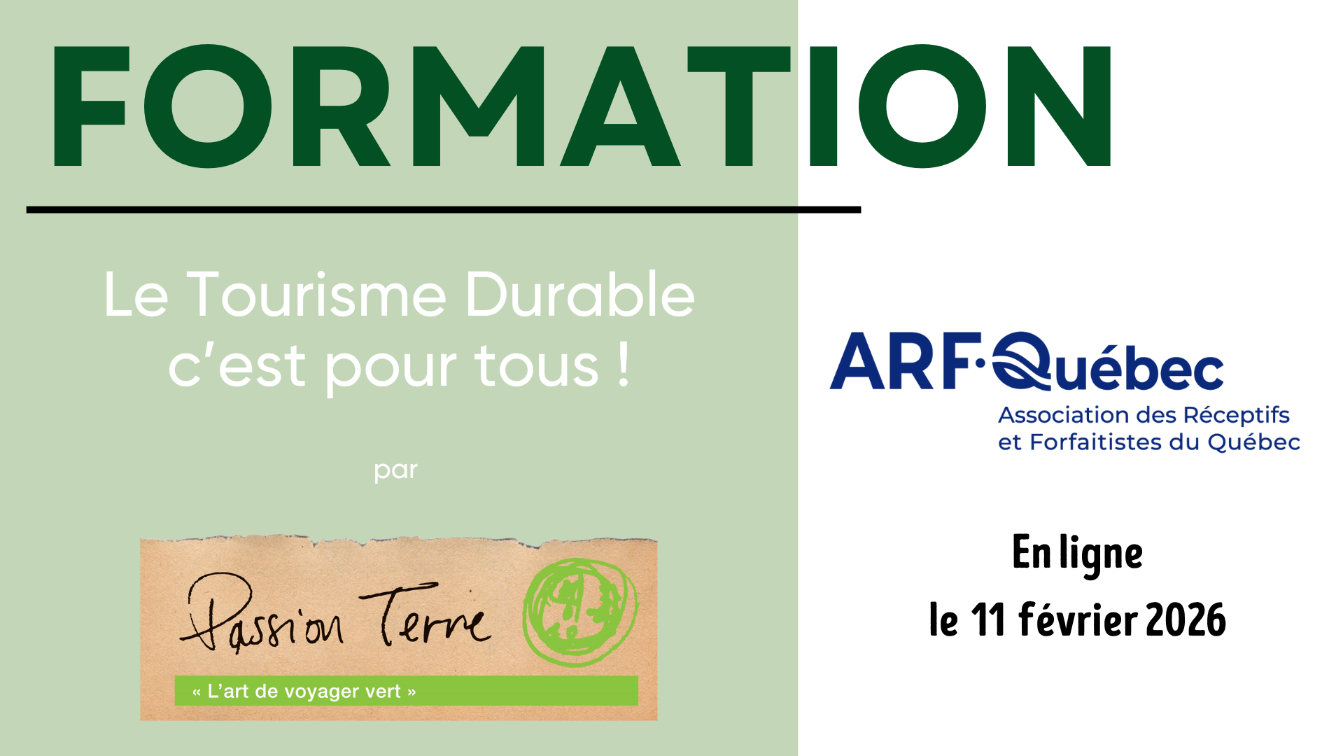 Tourisme Durable - Par Passion Terre