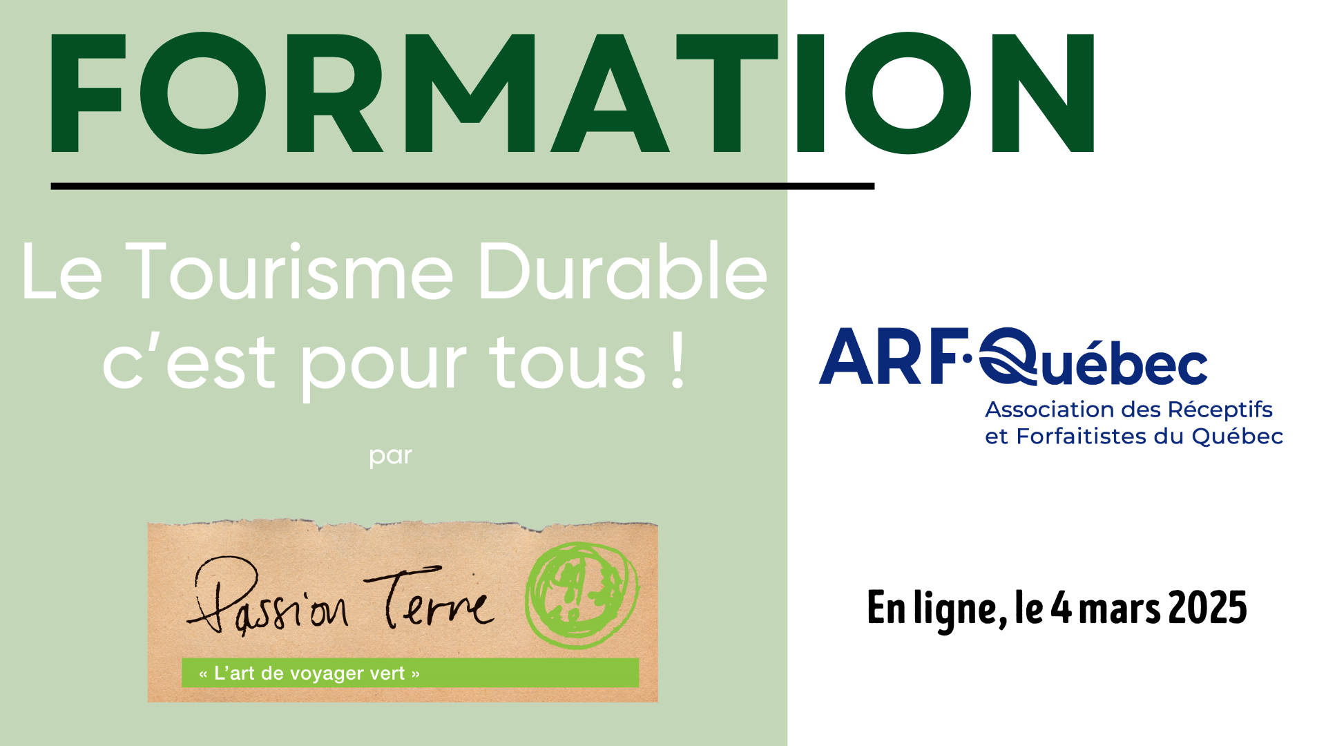 Tourisme Durable - Par Passion Terre