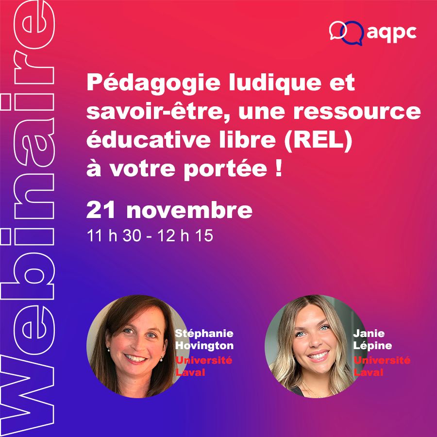 Pédagogie ludique et savoir-être, une ressource éducative libre (REL) à votre portée!