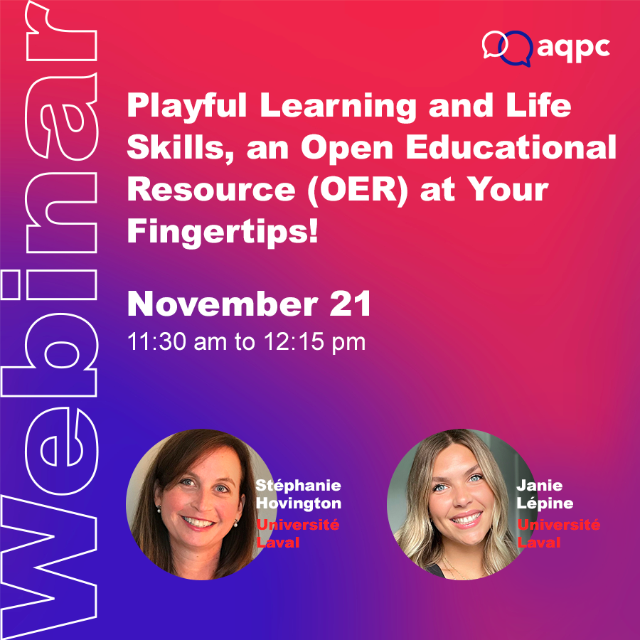 Playful Learning and Life Skills, an Open Educational Resource (OER) at Your Fingertips!