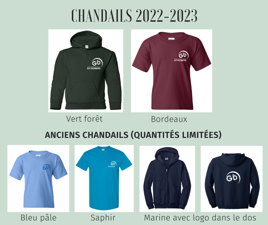 Vente de chandails Guy-Drummond 2022-2023