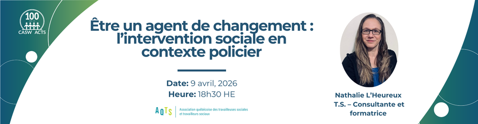 Être un agent de changement : l’intervention sociale en contexte policier