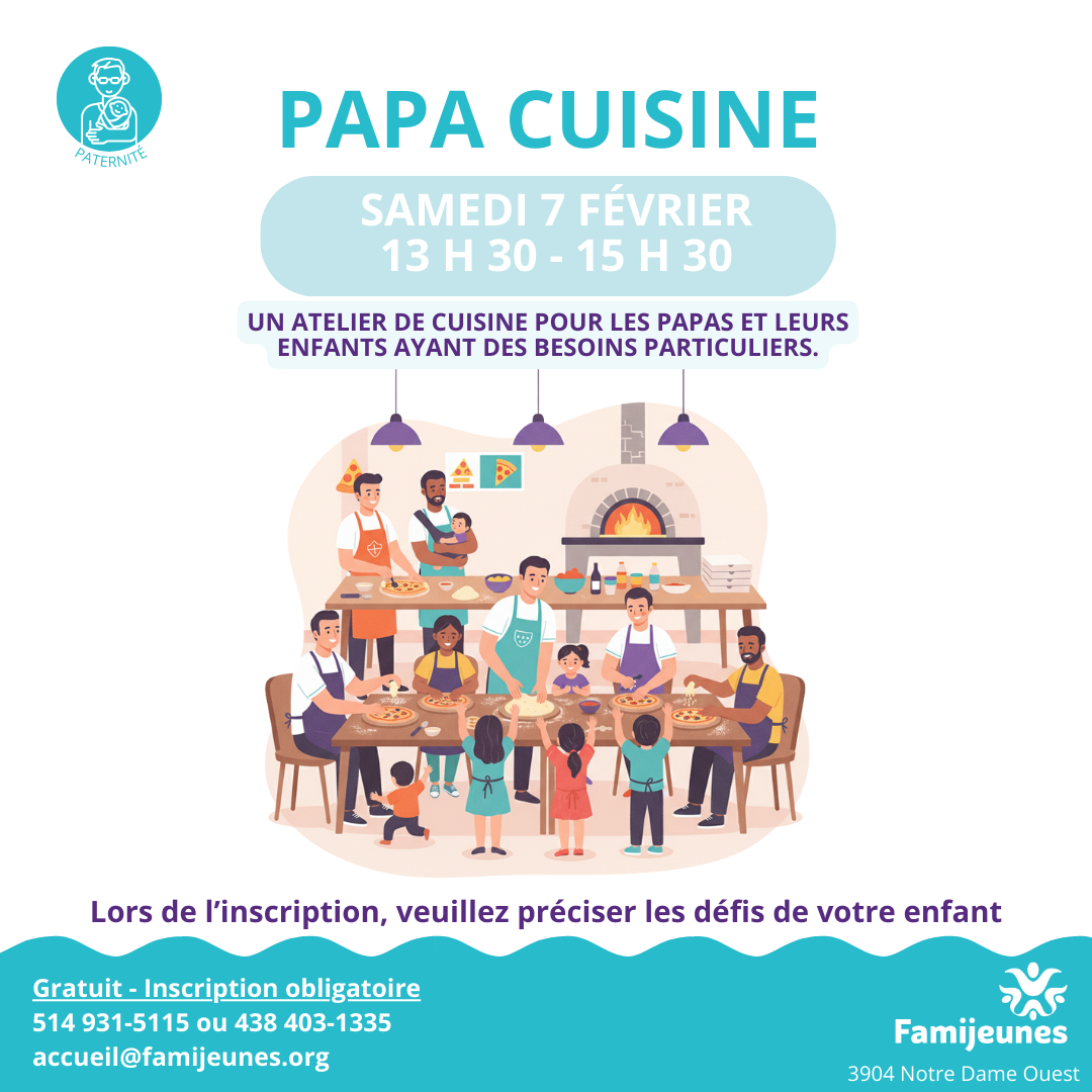 Cuisine avec papa - Hiver 2026