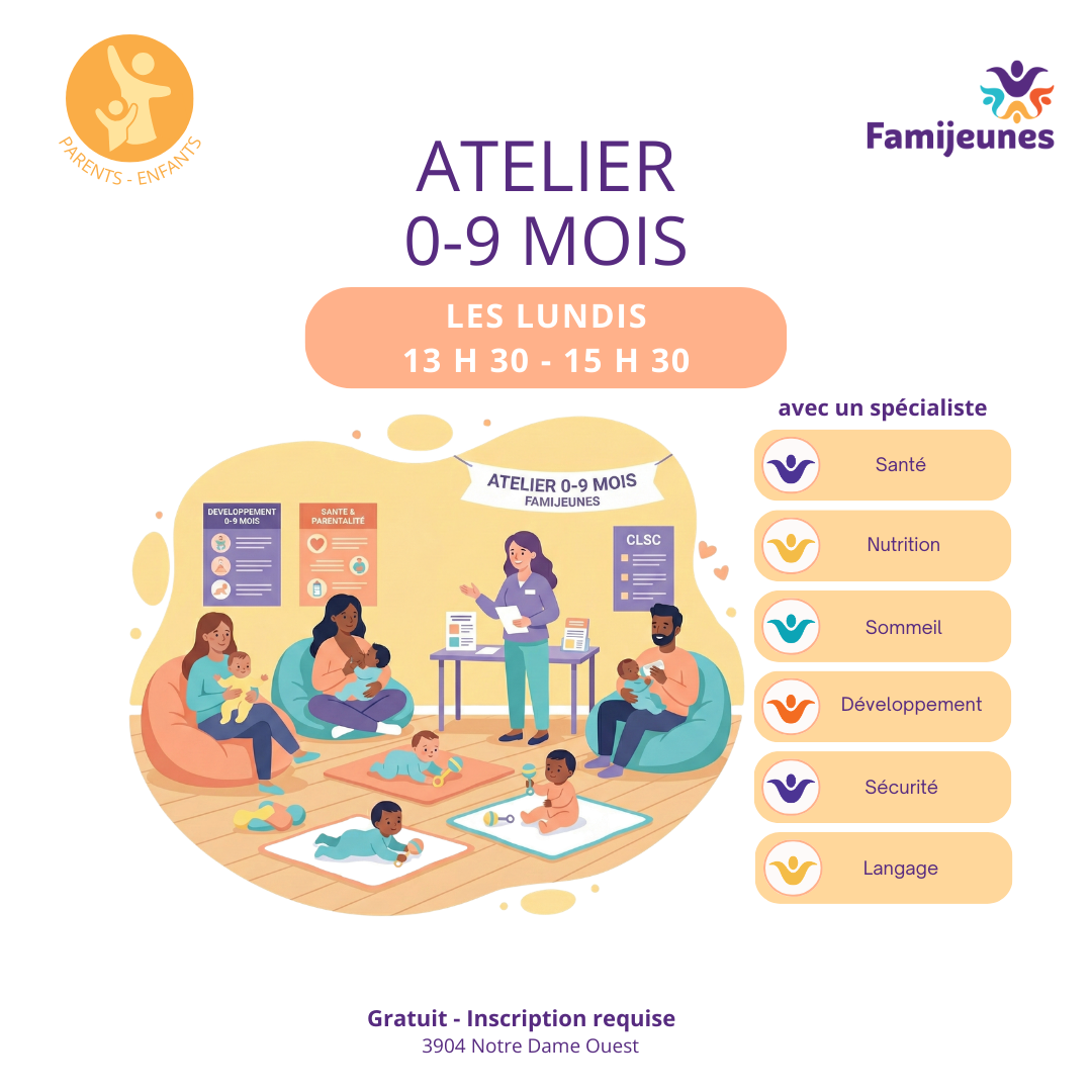 Atelier 0-9 mois - Automne 2026