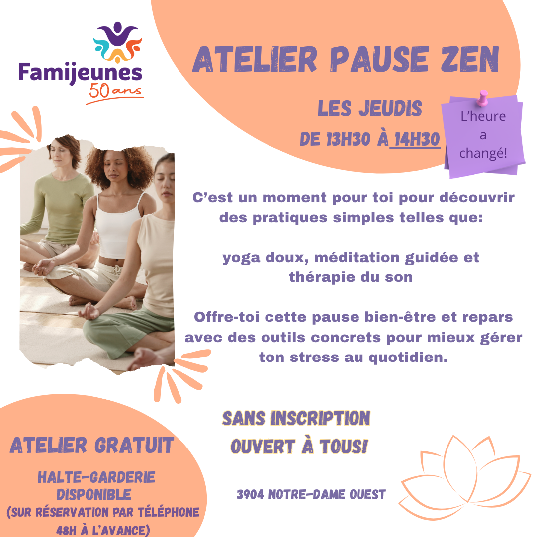 Atelier pause zen 2025