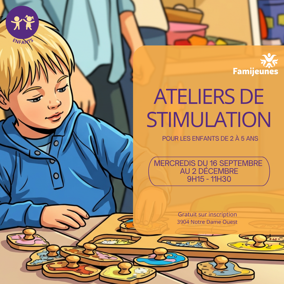 Atelier de stimulation 2-5 ans