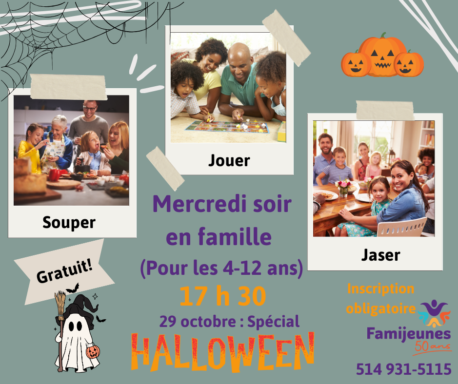 Mercredi soir en famille spécial halloween