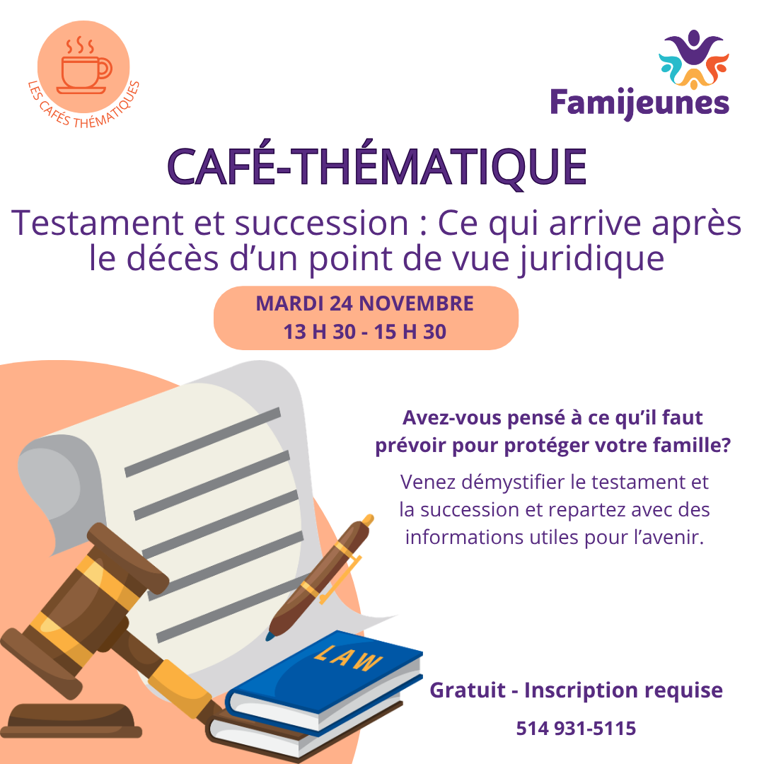 Café-thématique - Testament et succession