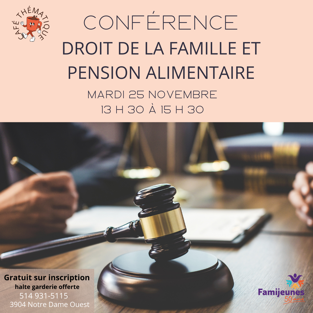 Café-thématique - Droit de la famille 2025