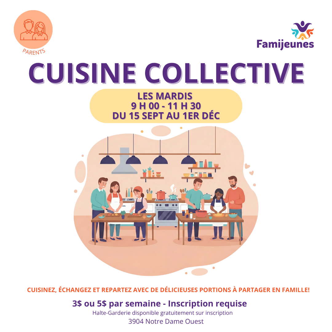 Préinscription Cuisine collective Automne 2026