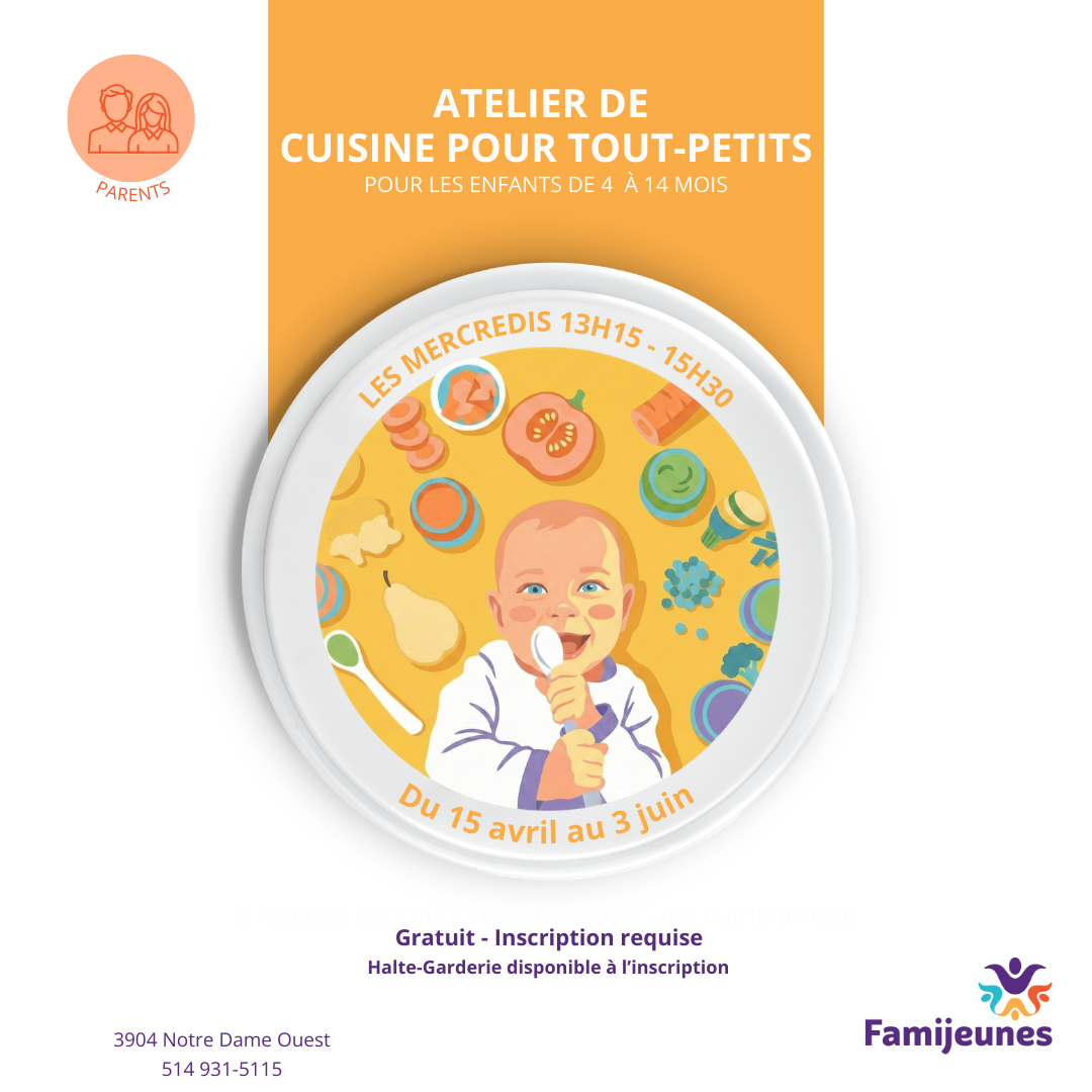 Cuisine pour tout-petits Printemps 2026