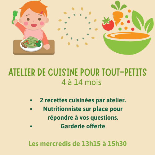 Préinscription Cuisine collective Hiver 2026
