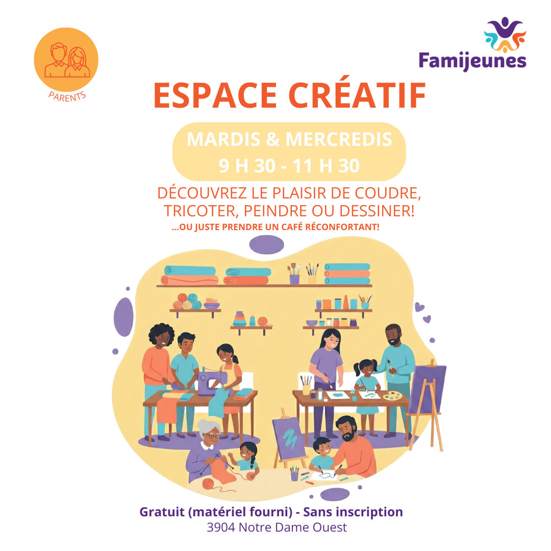 Espace créatif Hiver 2026