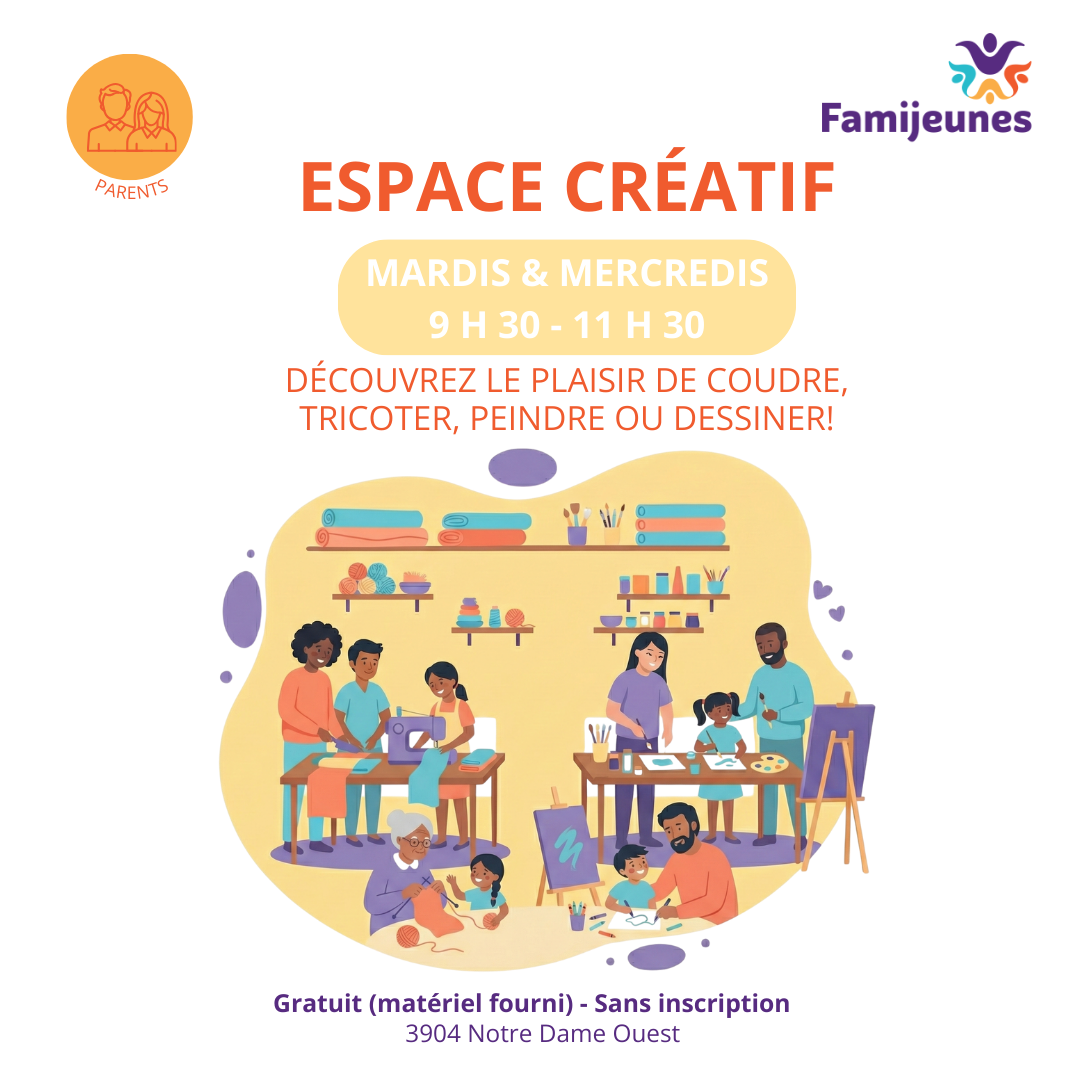 Espace créatif Hiver 2026